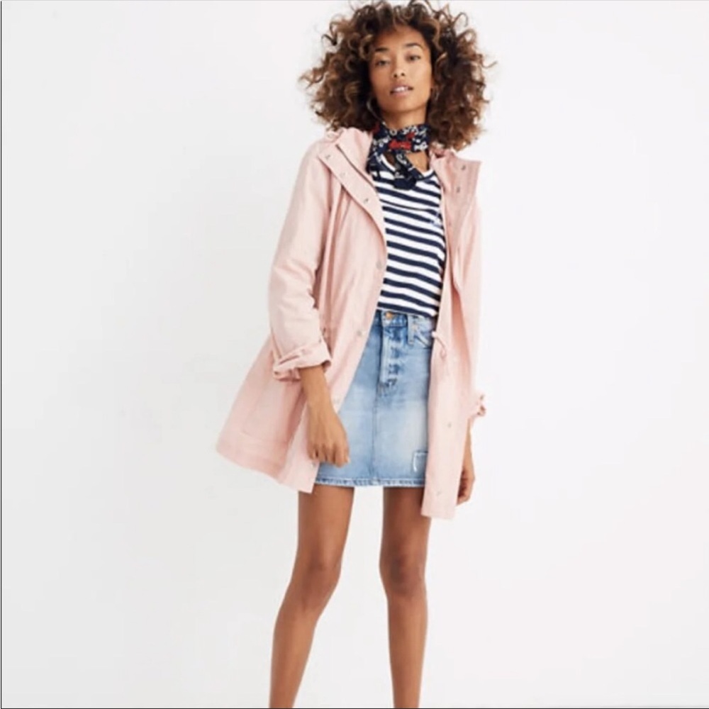 Madewell rain coat BLUSH